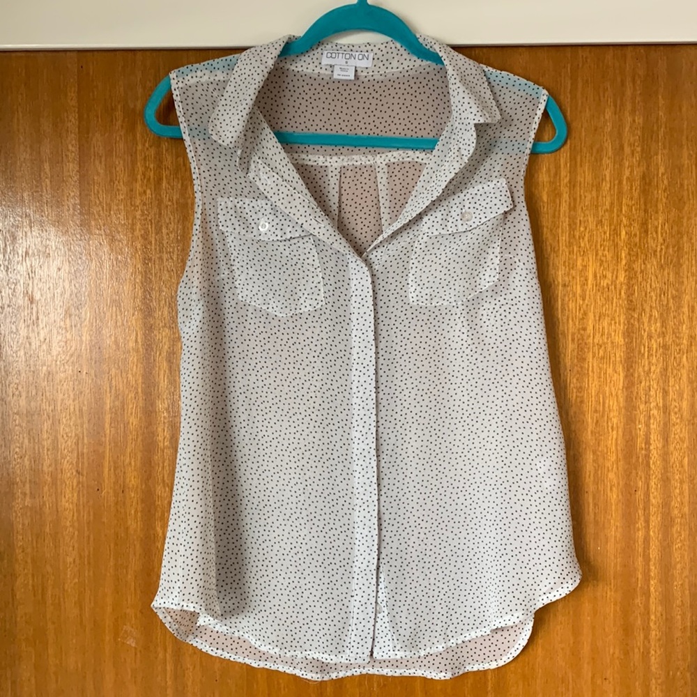 Sheer button down
